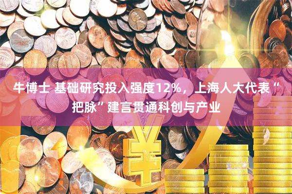 牛博士 基础研究投入强度12%，上海人大代表“把脉”建言贯通科创与产业