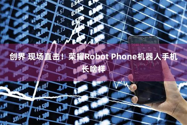 创界 现场直击！荣耀Robot Phone机器人手机长啥样