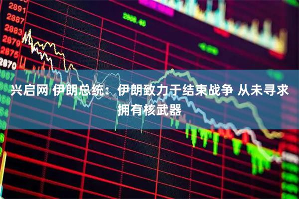 兴启网 伊朗总统：伊朗致力于结束战争 从未寻求拥有核武器