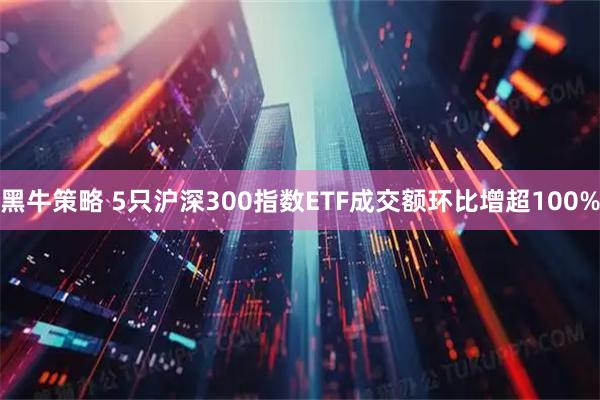 黑牛策略 5只沪深300指数ETF成交额环比增超100%