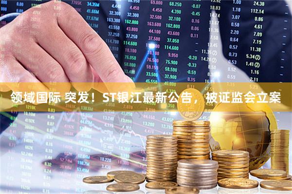 领域国际 突发！ST银江最新公告，被证监会立案